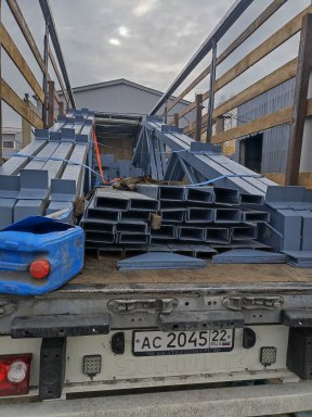 Ангар односкатный 7x30x6м в Екатеринбурге - staltrest.ru